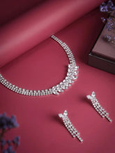 Rhodium Plated Luxe Vine Necklace Set