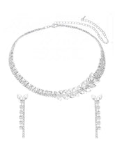 Rhodium Plated Luxe Vine Necklace Set