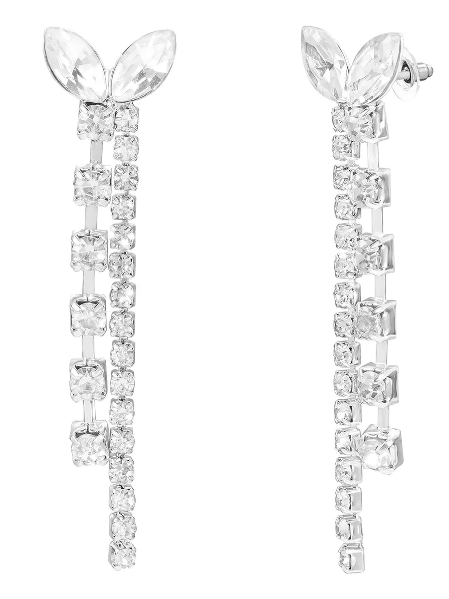 Rhodium Plated Luxe Vine Necklace Set