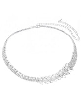 Rhodium Plated Luxe Vine Necklace Set