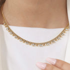 Peora Two Tone Minimal Charm Necklace