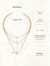 Peora Pearl Whisper Layer Necklace - Gold