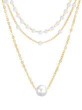 Peora Pearl Whisper Layer Necklace - Gold