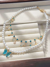 Peora Butterfly Pearl Bliss Layer Necklace - Gold