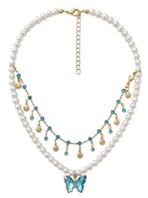 Peora Butterfly Pearl Bliss Layer Necklace - Gold