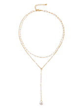 Peora Pearl Serenity Layer Necklace - Gold