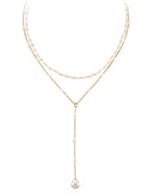Peora Pearl Serenity Layer Necklace - Gold