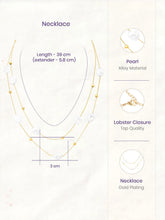 Gold Plated Baroque Pearl Layered Necklace