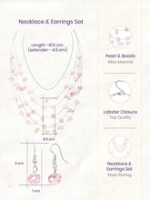 Rhodium Plated Pink Pearl Layered Necklace