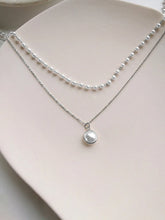 Pearl Cascade Double Chain Pendant