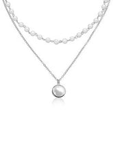Pearl Cascade Double Chain Pendant