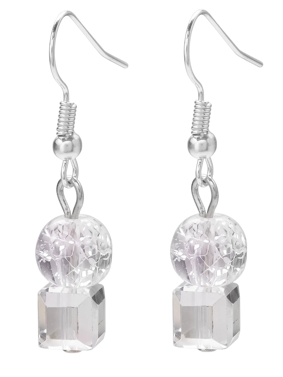 Peora Moonbeam Cascade Necklace Set - Silver