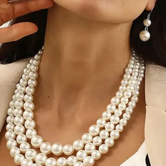 Bold and Beautiful Pearl Necklace Set