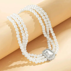 Pearl & Stone Luxury Statement Necklace