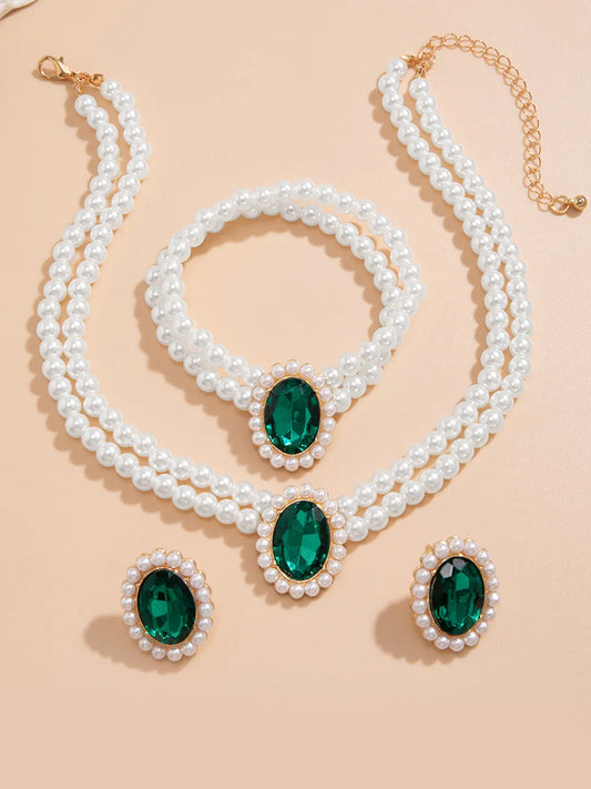 Pearl Necklace Set – Elegant & Timeless Jewellery Collection | Peora