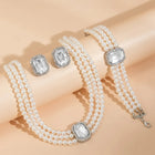 The Art of Elegance Jewellery Set - White