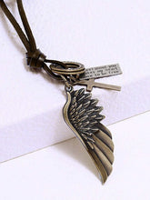 Angel Wing Cross Pendant – Spiritual Fashion Jewellery by Peora

