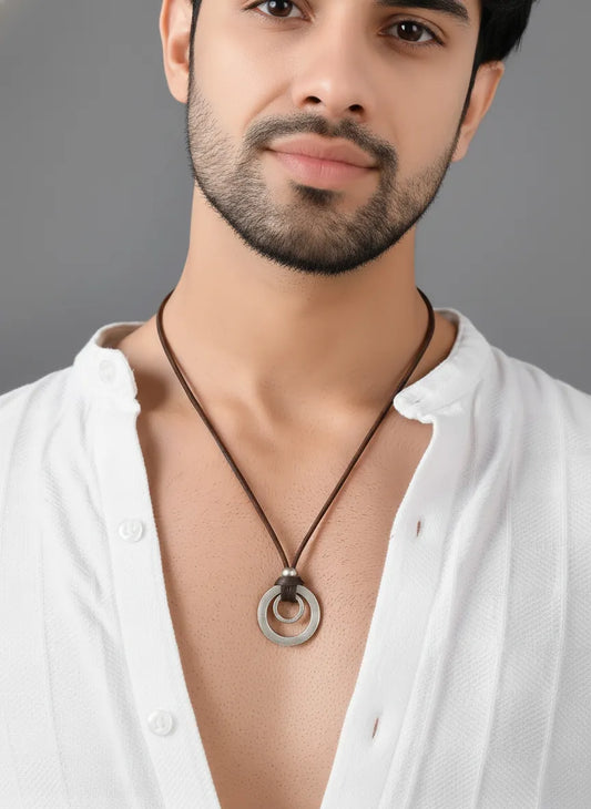 Twice as Nice Double Ring Pendant Chain