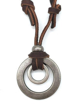 Twice as Nice Double Ring Pendant Chain