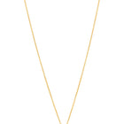 Peora Oval CZ Solitaire Pendant Chain - Gold