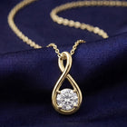Peora Infinity Loop Pendant Chain - Gold