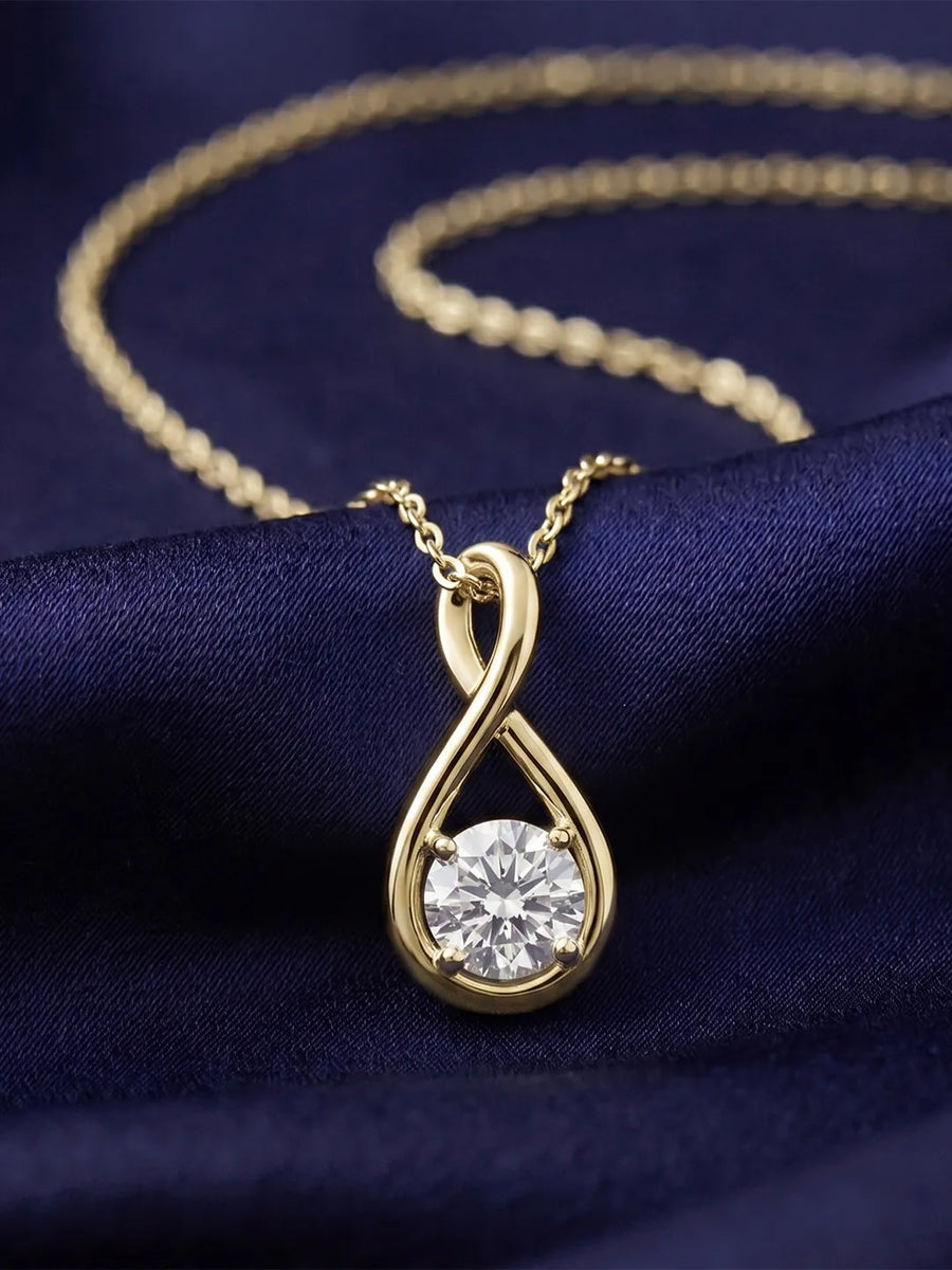 Peora Infinity Loop Pendant Chain - Gold