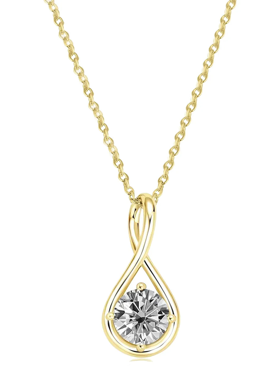 Peora Infinity Loop Pendant Chain - Gold