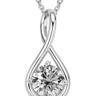 Peora Infinity Loop Pendant Chain - Silver