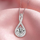 Peora Infinity Loop Pendant Chain - Silver