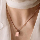 Chic Envelope Inspired Pendant Chain - Rose Gold