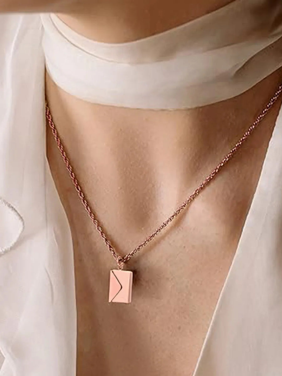 Chic Envelope Inspired Pendant Chain