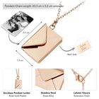 Chic Envelope Inspired Pendant Chain - Rose Gold