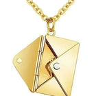 Chic Envelope Inspired Pendant Chain - Gold