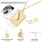 Chic Envelope Inspired Pendant Chain - Gold
