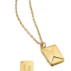 Chic Envelope Inspired Pendant Chain - Gold