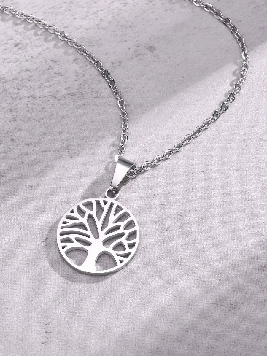 Tree Pendant Chain – Nature-Inspired Elegance | Peora