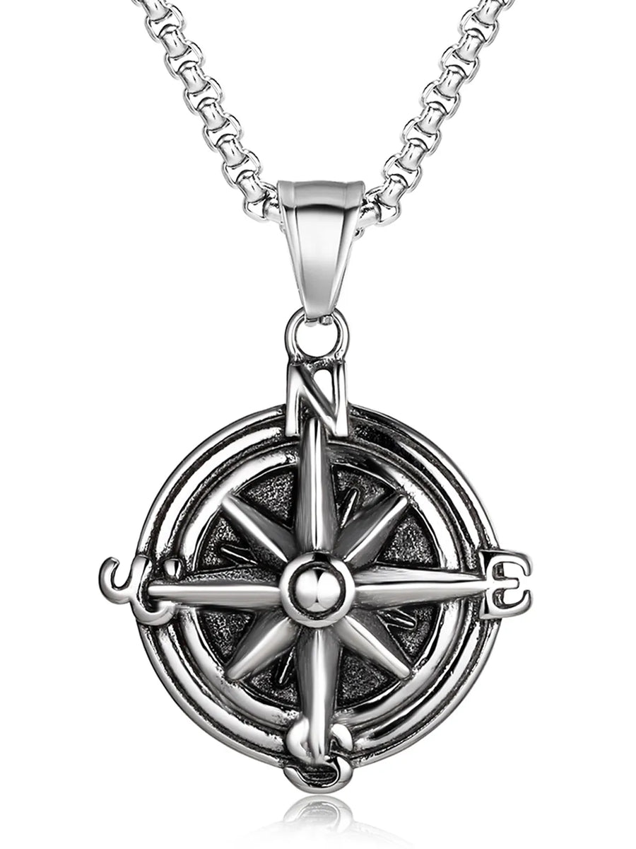 Compass Pendant Chain – Navigate in Style | Peora