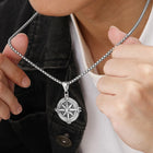 Compass Pendant Chain – Navigate in Style | Peora