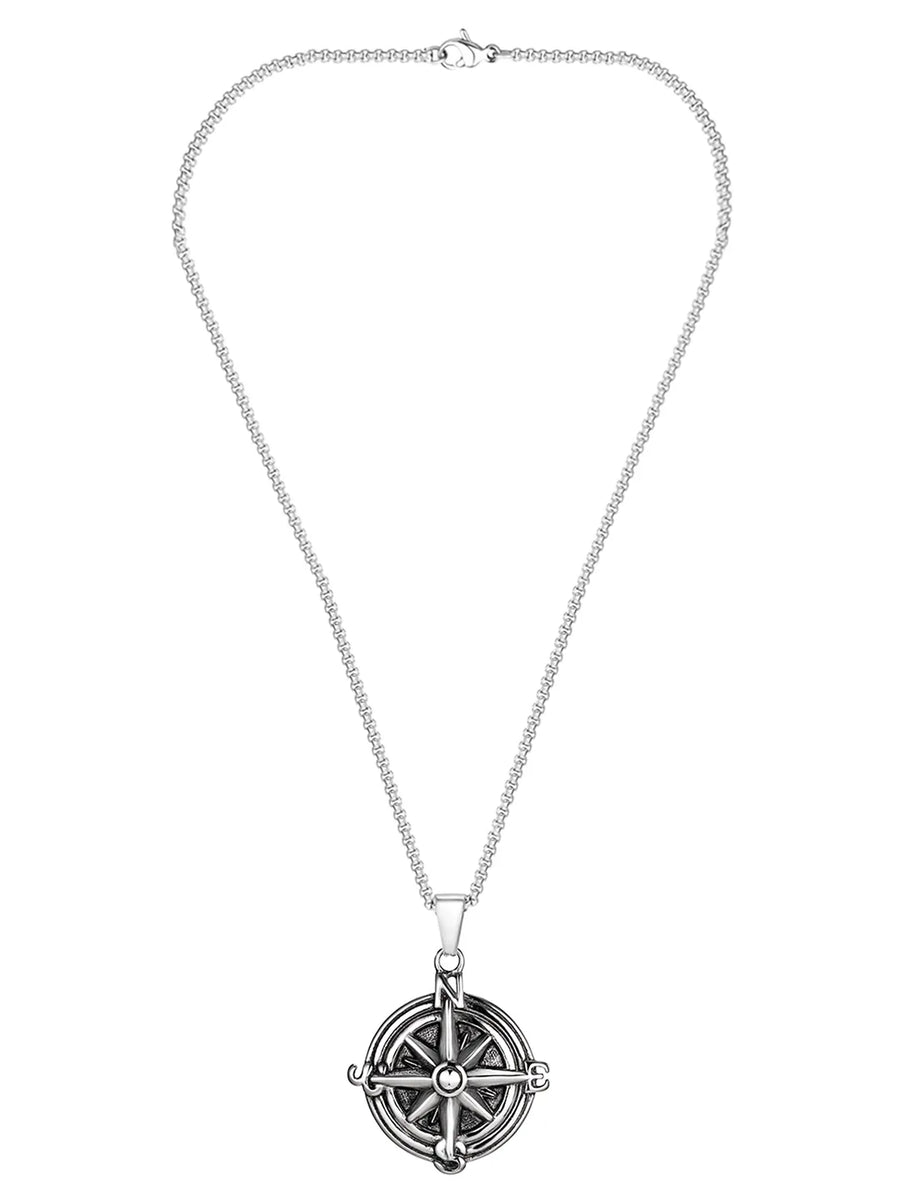 Compass Pendant Chain – Navigate in Style | Peora