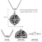 Compass Pendant Chain – Navigate in Style | Peora