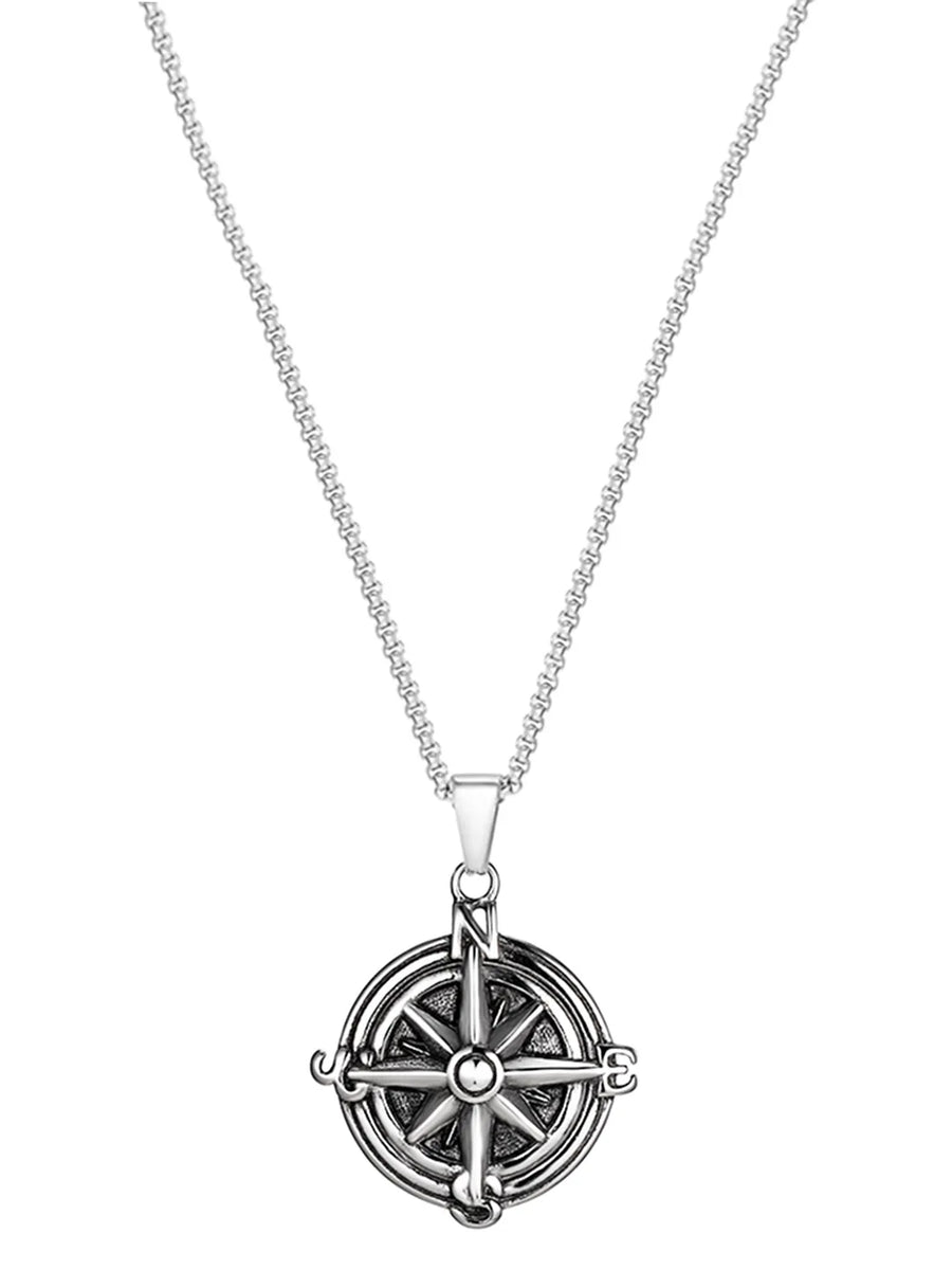 Compass Pendant Chain – Navigate in Style | Peora