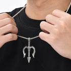 Trishul Symbol Pendant on Box Chain