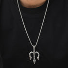 Trishul Symbol Pendant on Box Chain