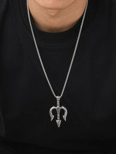 Trishul Symbol Pendant on Box Chain