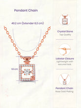 Peora Elegant Rose Gold CZ Bottle Charm Necklace