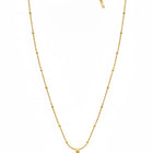 Peora Elegant Gold Mother Of Pearl Square Necklace