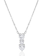 Silver necklace earrings ring set crafted from alloy, adorned with crystals for an elegant, timeless look | Peora
