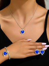 Twilight Heart Sparkle Necklace Set