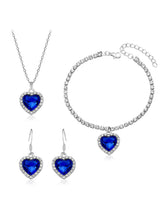 Twilight Heart Sparkle Necklace Set