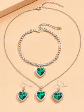 Twilight Heart Sparkle Necklace Set